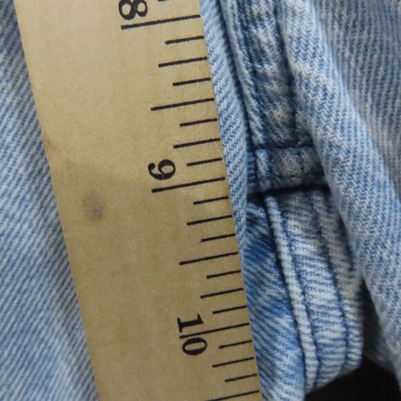 Playboy Pacsun Jeans Womens 26 Blue Denim Bunny Mid Rise Straight Leg Ripped - Picture 9 of 12